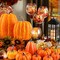 Pumpkin Fall Decorations, Decorative Large Small Outdoor Orange Foam Plastic Fake Faux Artificial Pumpkins for Halloween Autumn Harvest Festival Home Table Decor 16pcs